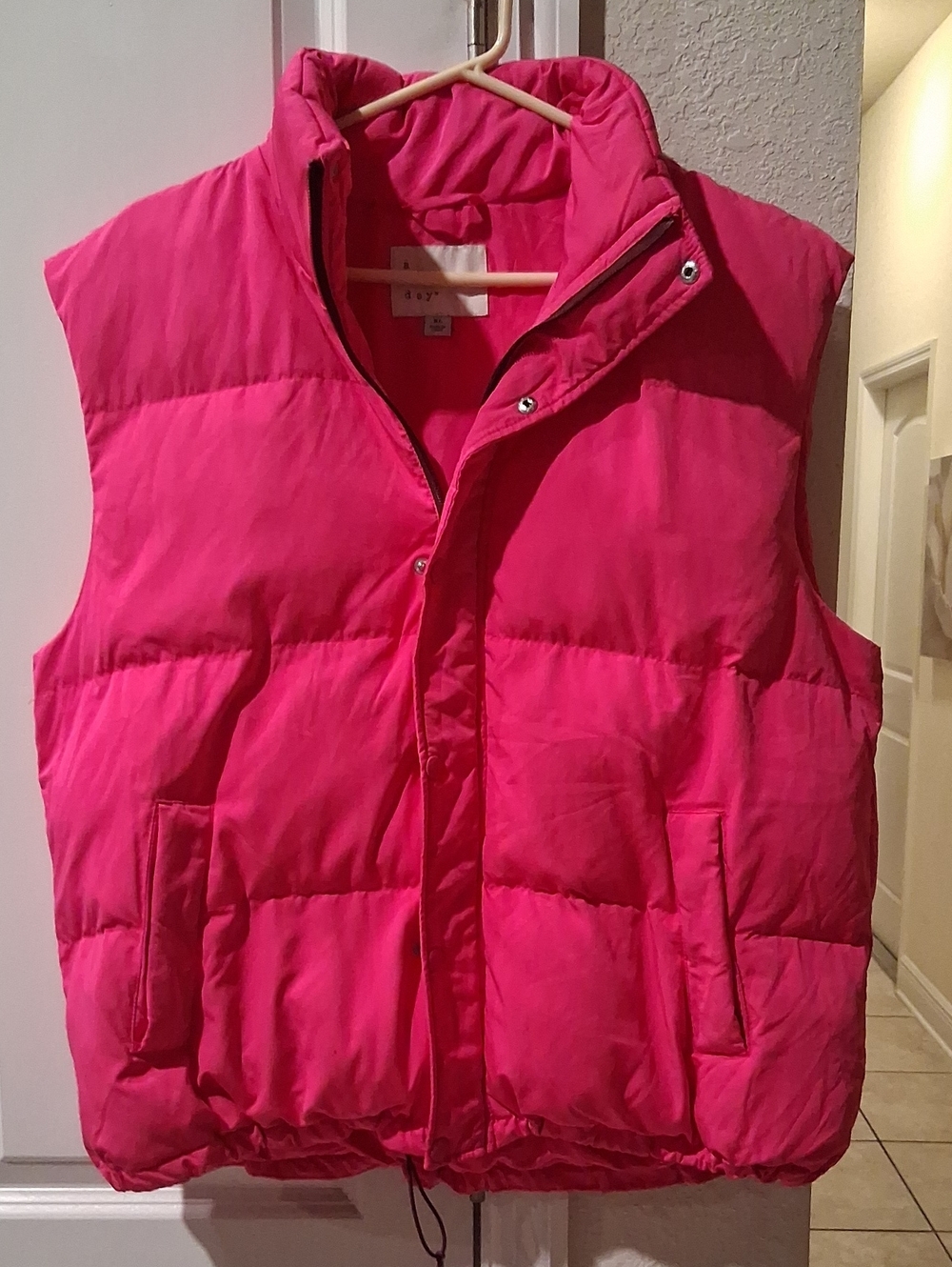 C:  A new day Hot Pink Quilted Puffer Vest - Women